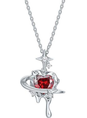 周六福S925银项链送女友生日礼物