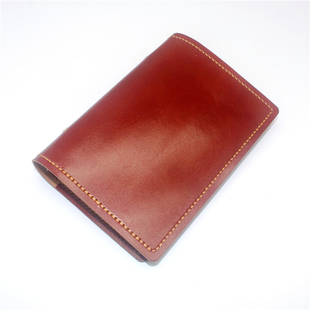 包邮纯手工缝线头层牛皮双层笔记本活页夹会议复古硬面抄手帐外壳