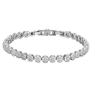 MS情绪波动 银色满钻小球雪花手链女小众设计感手饰