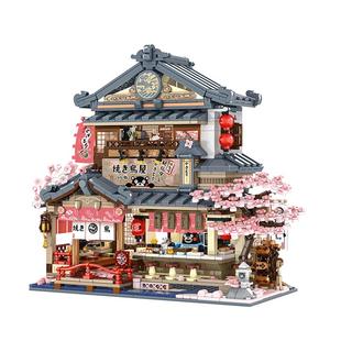 inbrixx积乎熊本熊烧鸟居酒屋积木模型街景拼装女孩潮玩生日礼物