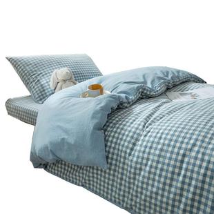 无印良品A类学生宿舍床上三件套纯棉大学生高中寝室单人床90x200