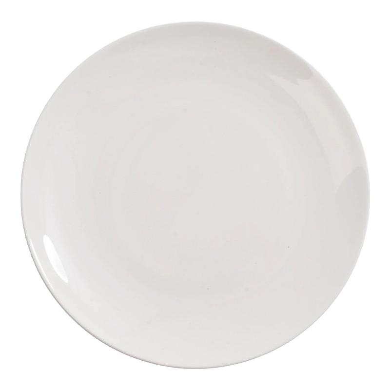 高档中式纯白骨瓷家用釉下彩吐骨碟菜盘子西餐意面盘无铅陶瓷餐具
