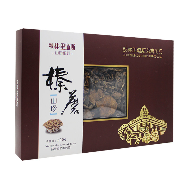 野生榛蘑礼盒秋林里道斯东北特产