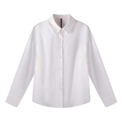 白色衬衫女秋季内搭职场通勤穿搭