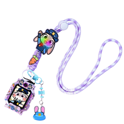 【动物城长短调节绳】适用小米米兔儿童电话手表7x表带c7a/7A红米Redmi挂绳6/6x保护壳5c/6c挂脖S1保护套7