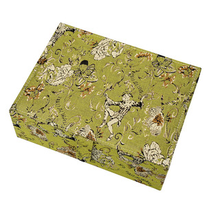 FORLEECHS首饰盒提花法式复古饰品盒项链手表生日礼物饰品收纳盒