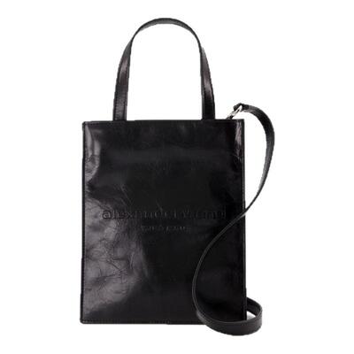 亚历山大王 Alexander Wang Pinch Small Tote黑色小牛皮购物袋包