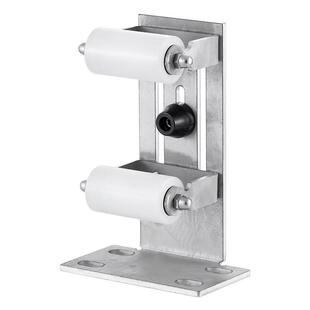 通用平移门固定夹轮不绣钢支架导向限位定滑轮庭院推拉门大门配件