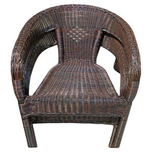 老人椅纳凉椅久坐不累阳台藤椅编织藤条靠背椅扶手养老院椅子喝茶