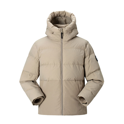 乐飞叶户外连帽羽绒服男