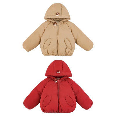 幼悠女童2025冬季杜邦三防连帽95白鸭绒羽绒服加厚保暖外套年服潮