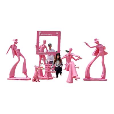 网红户外公园人物雕塑装饰摆件