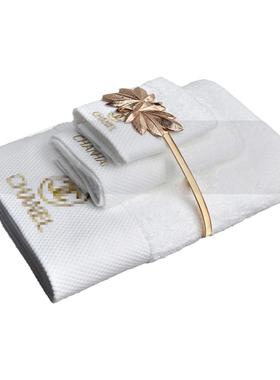 酒店方巾套装浴缸马桶软装摆件