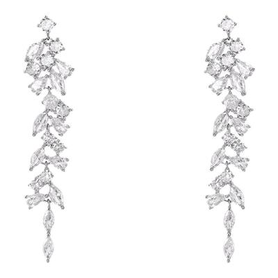 AFunnyStory925银女流苏耳夹