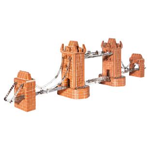 德国teifoc伦敦塔桥建筑模型儿童盖房子砌墙玩具手工diy小屋模型