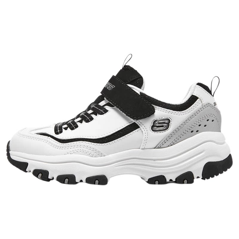 Skechers斯凯奇秋冬季童鞋新款女童魔术贴熊猫老爹鞋时尚运动鞋