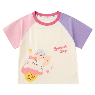 嘟嘟家儿童短袖夏装男童T恤卡通女童半袖上衣洋气宝宝t恤夏季童装