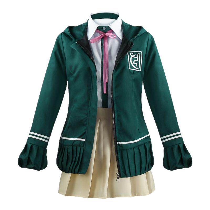 女动漫学生JK制服绿色演出套装