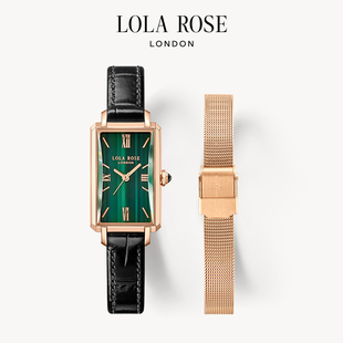 LolaRose罗拉玫瑰小绿表绿色手表女款小众轻奢高级新年礼物
