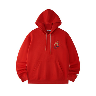 马上起飞 | Dimitri联名FILA FUSION斐乐新年款红色连帽卫衣男女