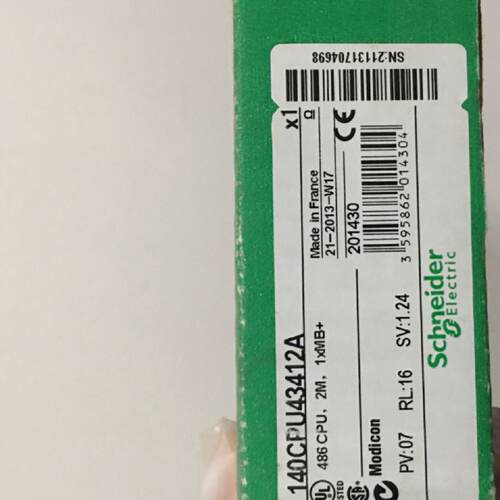 议价现货140CPU43412A 全新原装正品施耐德140PLC模块