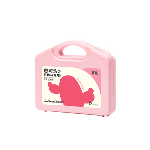 TouchMark芽芽系列丙烯马克笔儿童易可洗防水硬头套装礼盒24色
