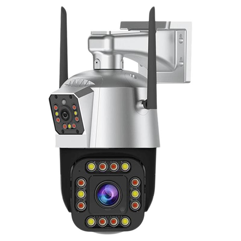 双镜头360度无死角室外家用摄像机语音防水手机远程夜视4G监控器