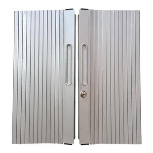 钢柜塑料手动式卷帘门PVC隐藏式推拉折叠门帘移门伸缩门