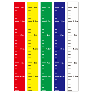 消防水池液位刻度贴纸水箱水位标识牌罐体测量尺卷尺不干胶防水贴
