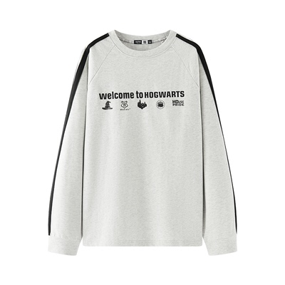 森马美式学院哈利波特长袖T恤男