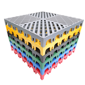 4公分米字50*50厨房防滑地垫洗车房地格栅洗车厂垫板防潮防滑地垫