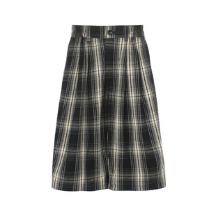 大耳象女童格子休闲裤2026春季新款宝儿纯棉百搭直筒长裤子