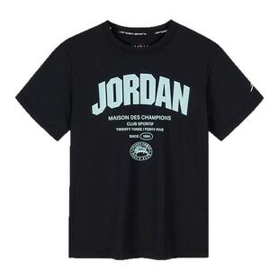 耐克儿童短袖t恤Jordan2026新款夏季中大童运动上衣男童短袖t恤