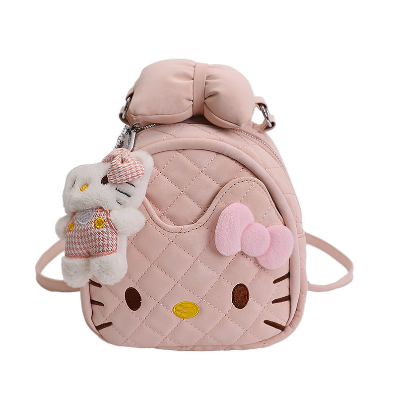 谁懂啊Kitty双肩包太戳少女心了