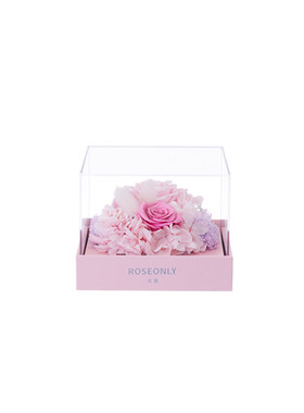 ROSEONLY THE PINK至亲挚友系列钟情永生花玫瑰送闺蜜妈妈礼物