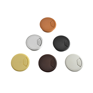 电脑办公桌面穿线孔盖50书桌写字台走线盒盖板塑料金属孔盖60/80