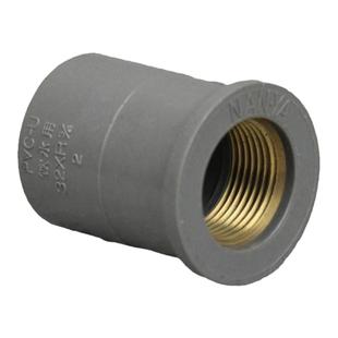 台塑南亚 PVC铜牙直接 国标PVC-U给水管件 铜内丝直接 内螺纹直接