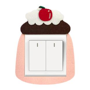 布丁不织布开关贴毛毡墙壁改造遮丑神器家用插座保护套开关装饰