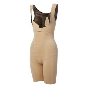 彗星黑绷带塑身连体衣强力收腹提臀后脱式夏季超轻薄束腰美体衣女