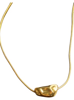 小陨石极简百搭吊坠锁骨链