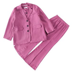 【清仓】女童套装儿童洋气时髦春装中大童春秋三件套女孩时尚西装