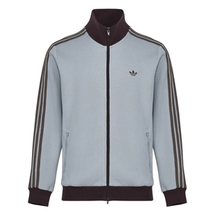 adidas阿迪达斯三叶草华夫格漏斗领夹克早春男针织薄外套 KY5770
