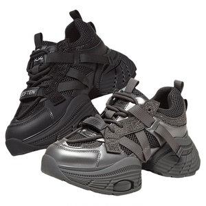 百思图暗夜星河春夏商场新款厚底增高老爹鞋女休闲运动鞋A1621CM4