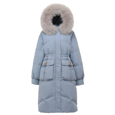 加肥加大特大码过膝羽绒服女装冬