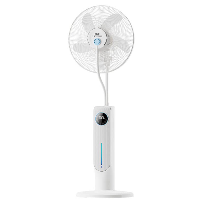 喷雾落地家用电风扇16寸降温语音立式水冷风扇加水制冷冷风机摇头