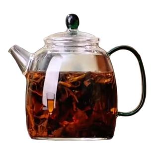 一人饮小茶壶玻璃煮茶壶加厚耐高温过滤花茶壶家用养生泡茶壶冲茶