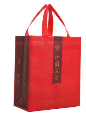 无纺布覆膜节日礼品手提袋子