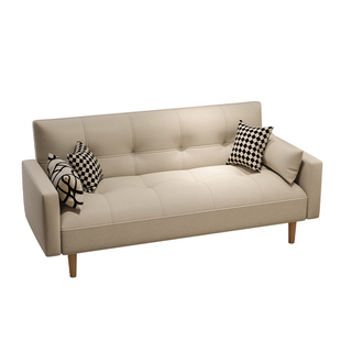 小户型简易双人沙发床卧室三人出租房专用客厅2026新款布艺小沙发