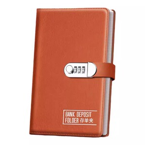 密码锁定期存折存单收纳本多功能