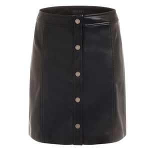 GUESS 女士百搭简约半身纽扣款短裙-W3YD65WF8Q0